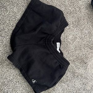 Black sweat shorts